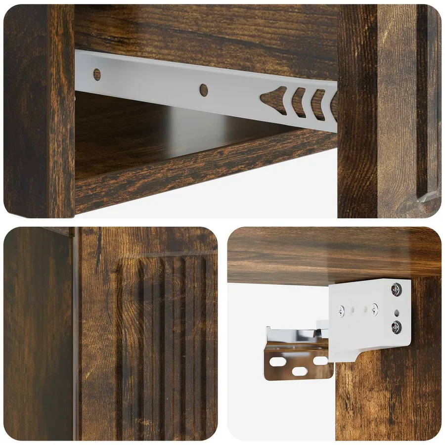 Cabinet de chevet 2 pcs Chêne fumé 49 x 34,5 x 20 cm - 10