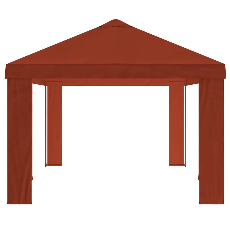 Housse de Gazebo 6 x 3 m Terre cuite Polyester 190 gsm - 4