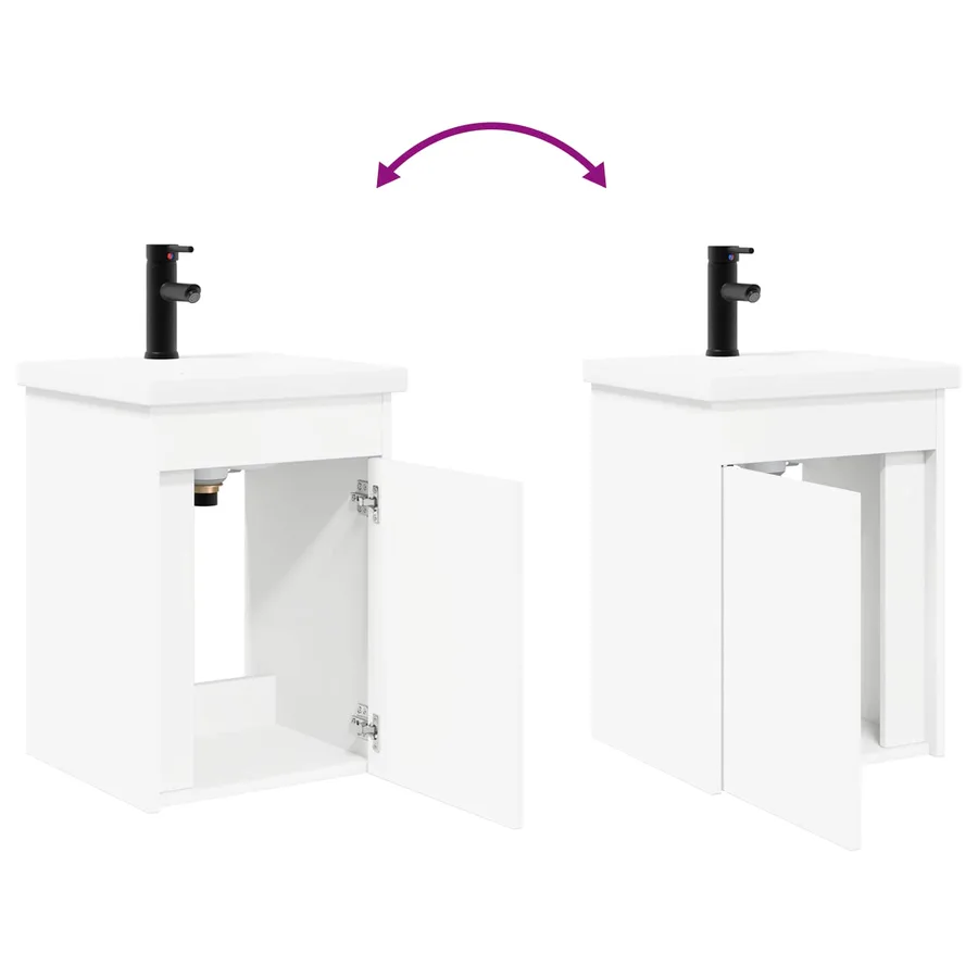 Meuble de salle de bain avec robinet Blanc 42 x 40 x 74,5 cm - 9