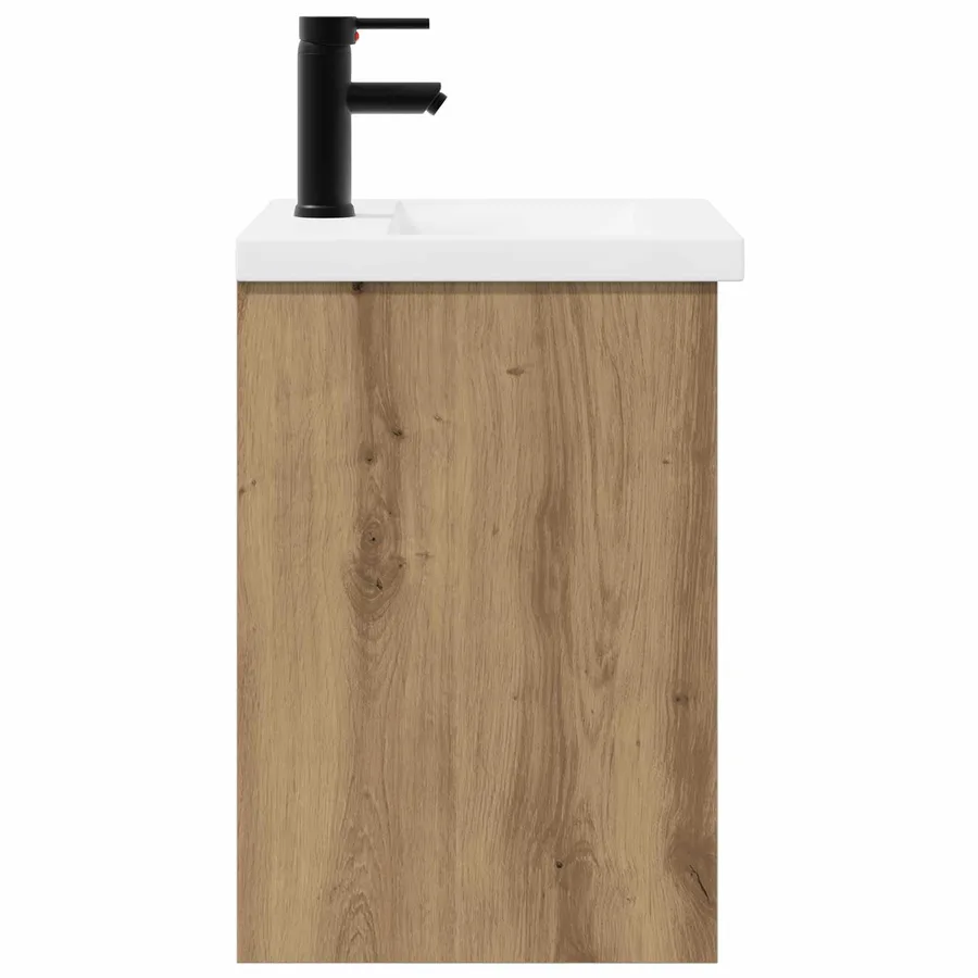 Meuble de salle de bain avec robinet Chêne artisanal - 6
