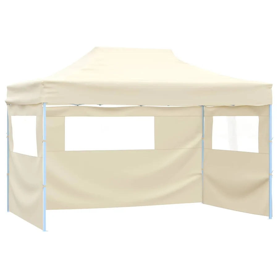 Tente de fête Crème 280 x 410 x 315 cm Tissu Oxford - 3