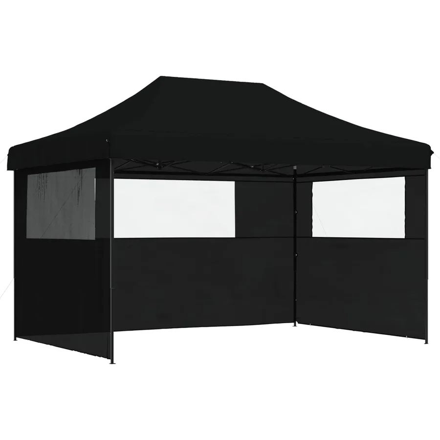Tente de fête Noir 279 x 410 x 315 cm Tissu Oxford - 2