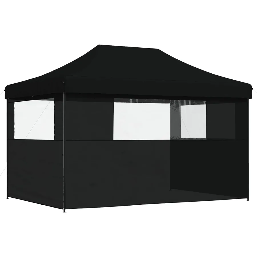 Tente de fête Noir 279 x 410 x 315 cm Tissu Oxford - 6