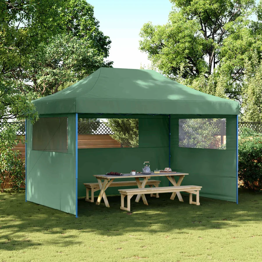 Tente de fête Vert 279 x 410 x 315 cm Tissu Oxford