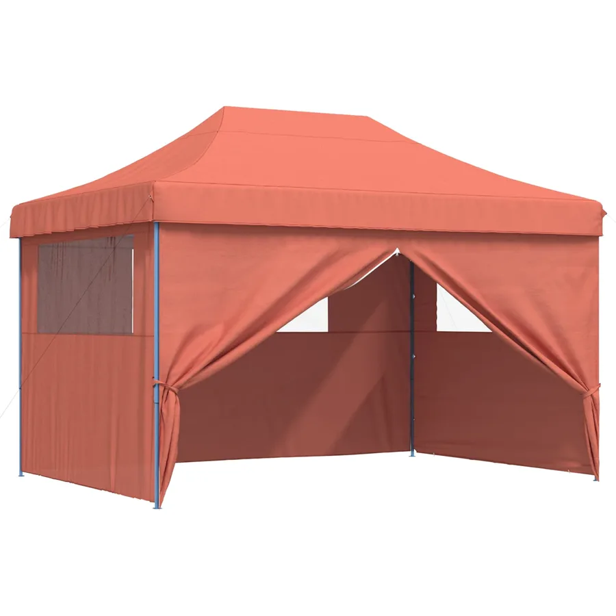 Tente de fête Terre cuite 279 x 410 x 315 cm Tissu Oxford - 2