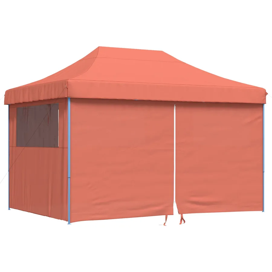 Tente de fête Terre cuite 279 x 410 x 315 cm Tissu Oxford - 3