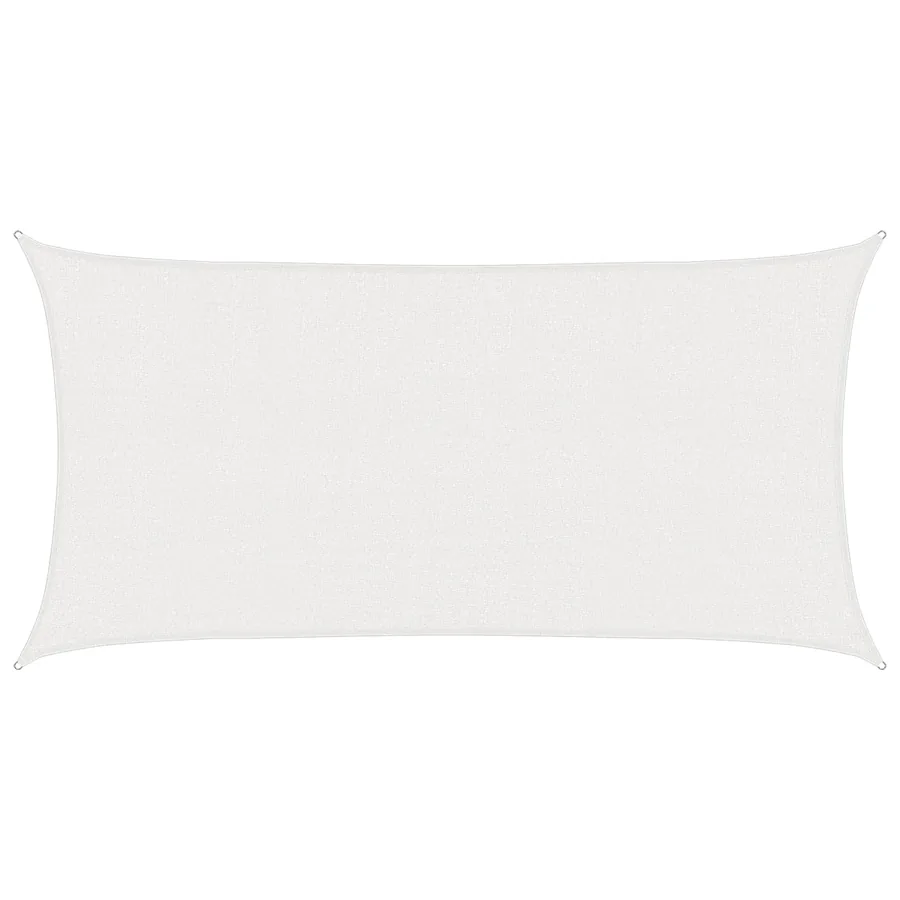 Voile d'ombre Blanc 2 x 6 m HDPE