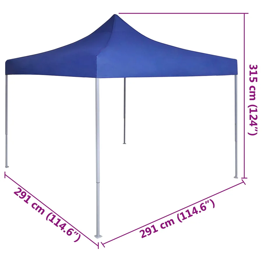 Tente de fête Bleu 291 x 291 x 315 cm Tissu Oxford - 12
