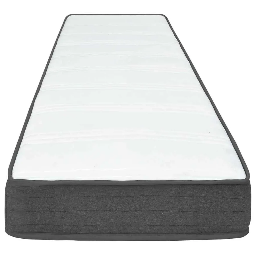 Sommier à lattes de lit Gris foncé Tissu 90x200 cm - 9