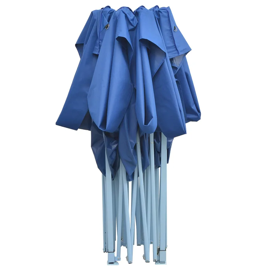 Tente de fête Bleu 280 x 410 x 315 cm Tissu Oxford - 4