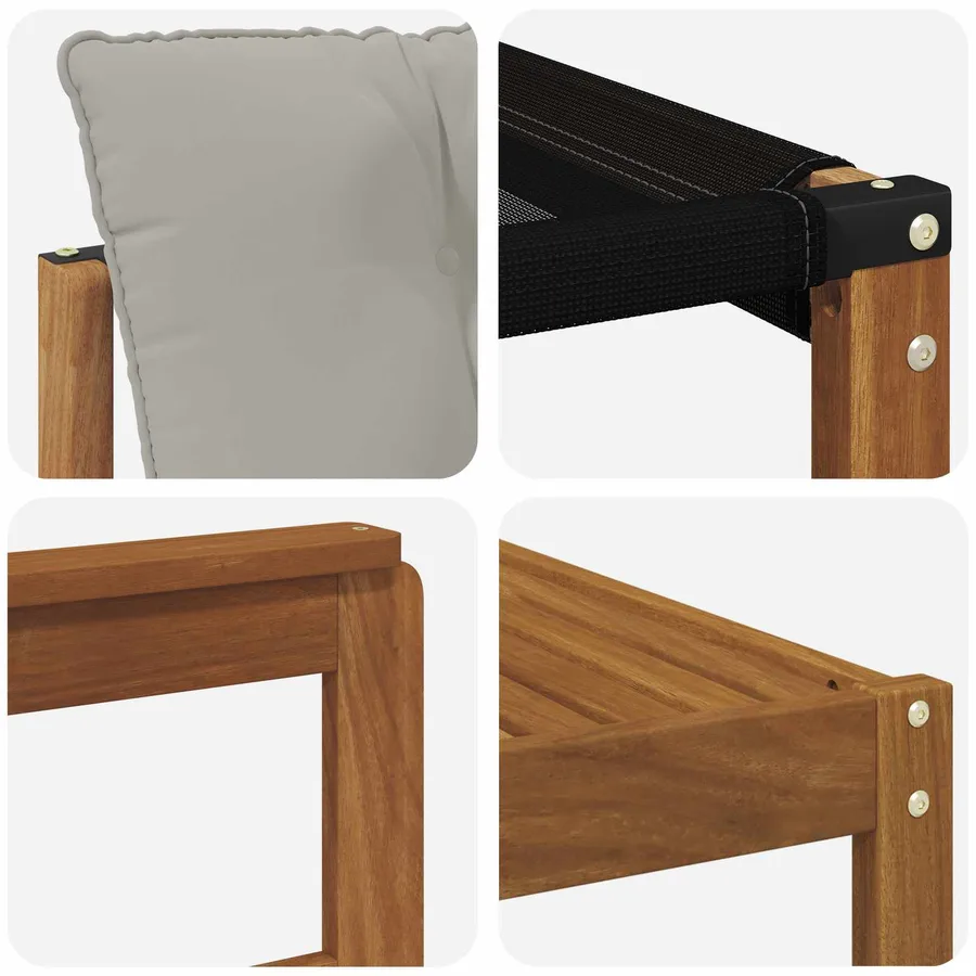Ensemble de canapés d'extérieur 7 pcs Gris Naturel et Clair - 9