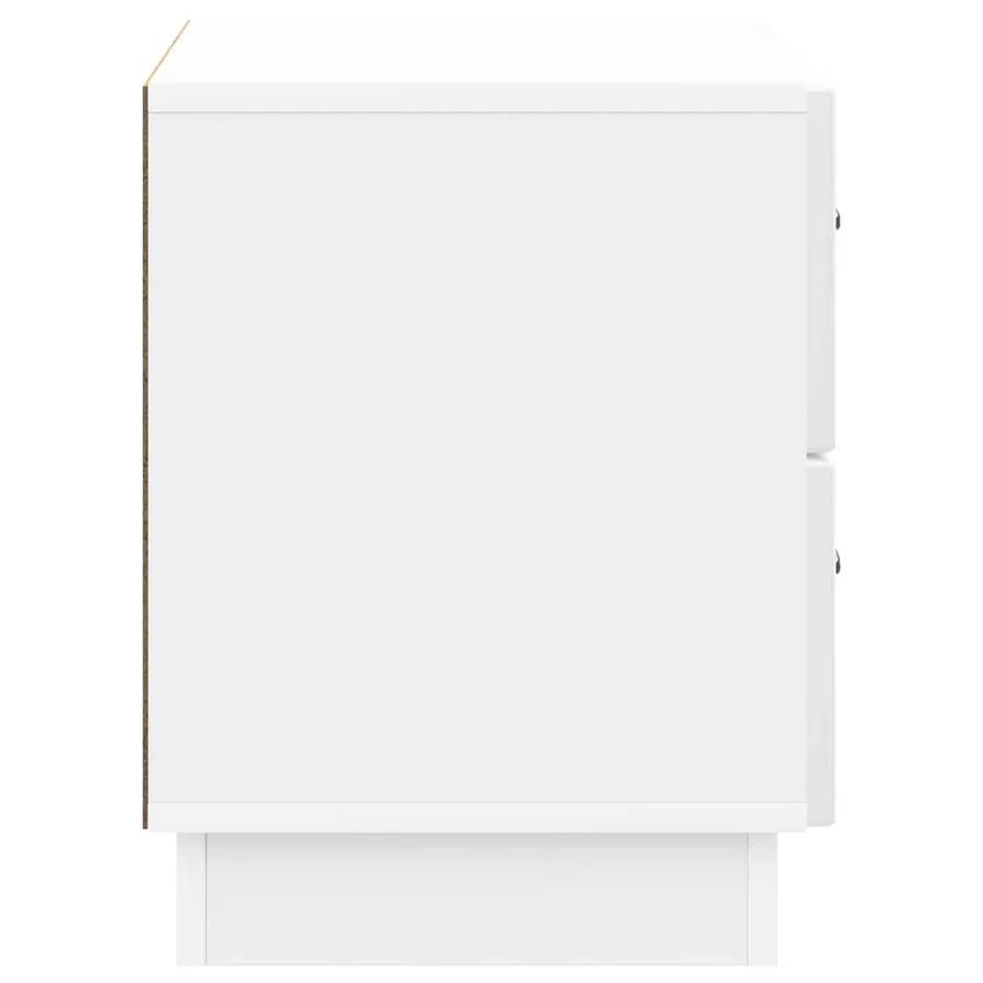 Cabinet de chevet Blanc brillant 62 x 34,5 x 44,5 cm - 6