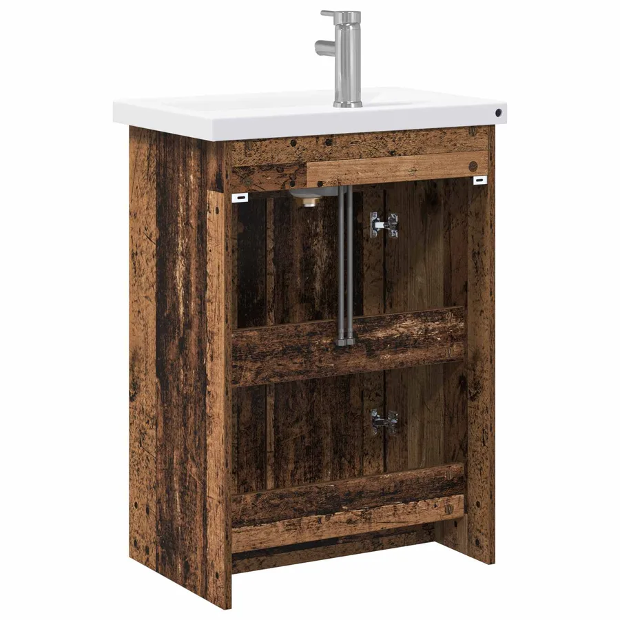 Ensemble de mobilier de salle de bain Bois ancien - 7