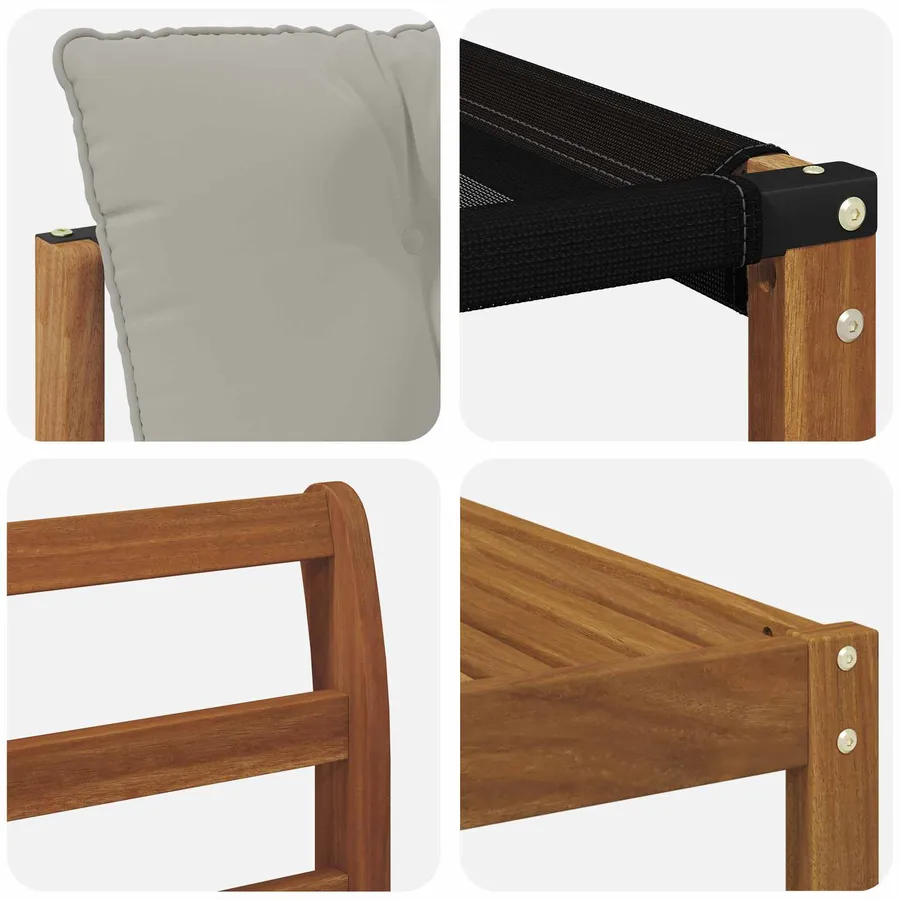 Ensemble de canapés d'extérieur 8 pcs Gris Naturel et Clair - 7