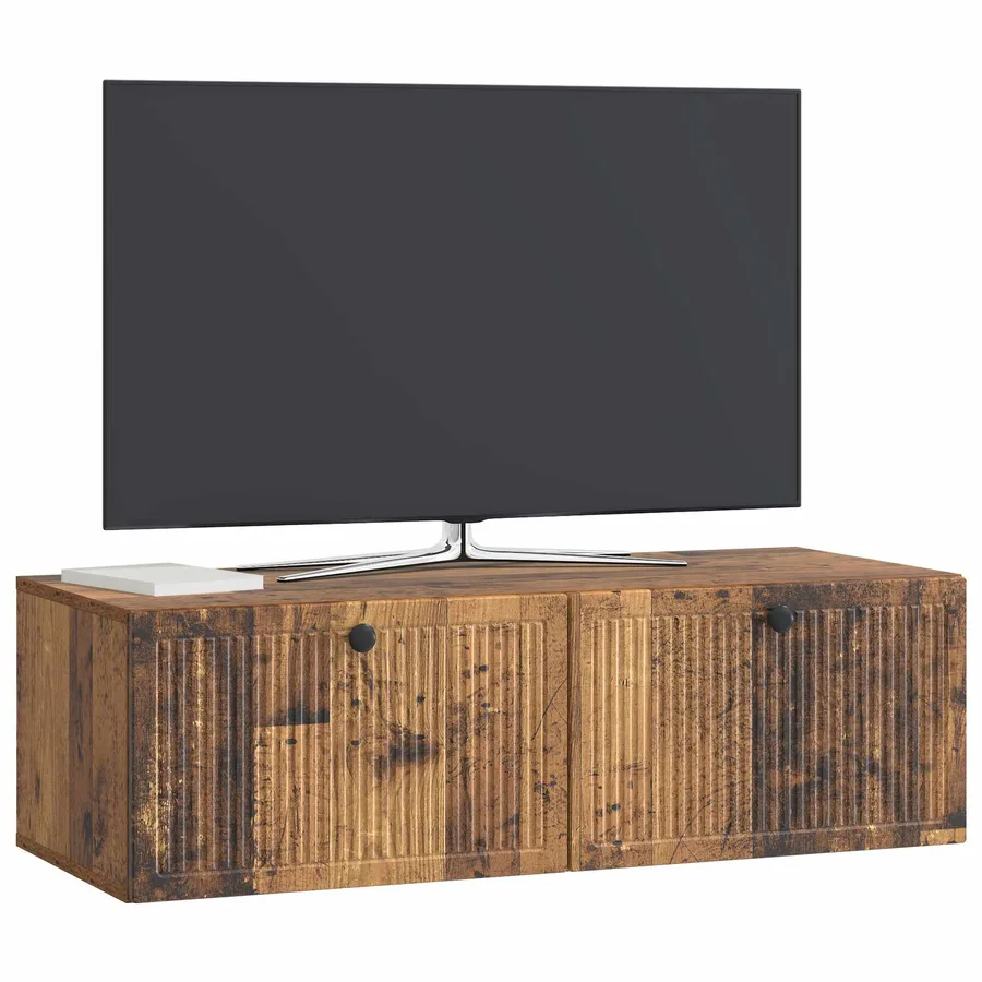 Meuble TV mural Bois ancien 98 x 41 x 30 cm Bois d'ingénierie - 3