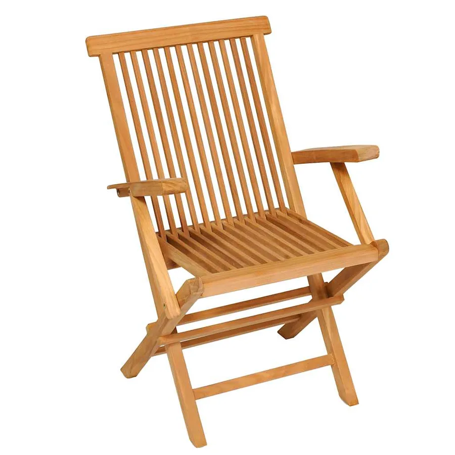 Salon de jardin 7 pcs Bois de teck massif - 8