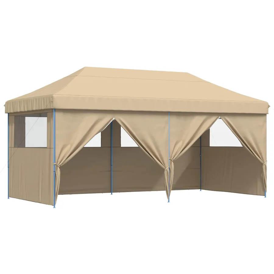 Tente de fête Beige 292 x 580 x 315 cm Tissu Oxford - 2