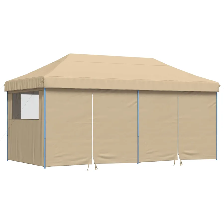 Tente de fête Beige 292 x 580 x 315 cm Tissu Oxford - 3
