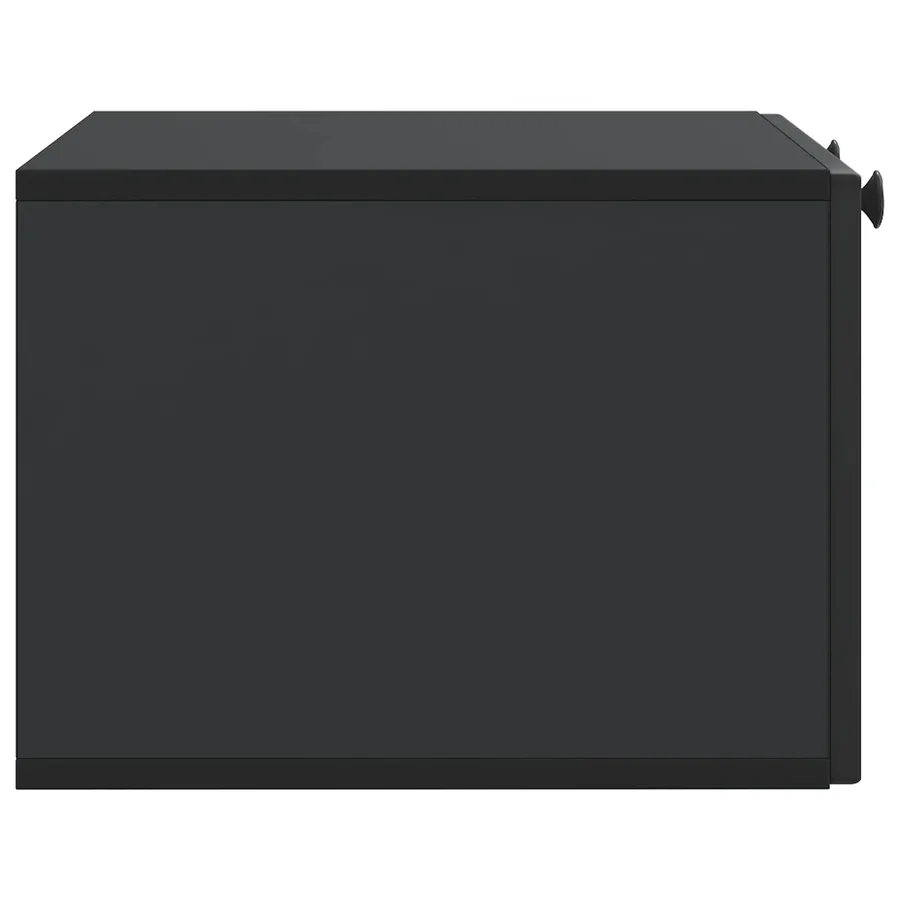 Meuble TV mural Noir 59,5 x 41 x 30 cm Bois d'ingénierie - 7