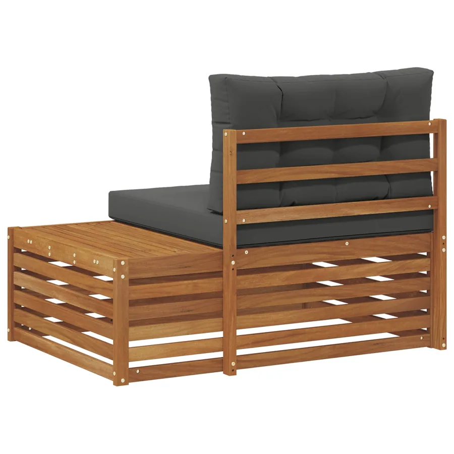 Canapé d'extérieur extrémité Naturel 115 x 83 x 73 cm - 6