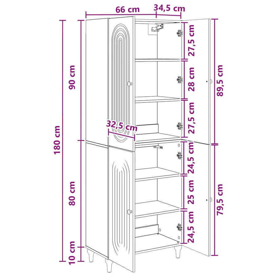 Ensemble de Meubles 2 pc Bois d'ingénierie - 10