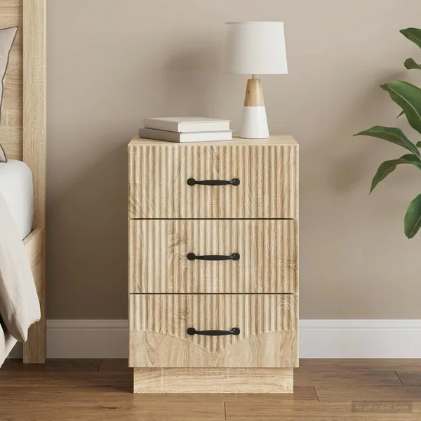 Cabinet de chevet avec tiroir Chêne Sonoma 43 x 41 x 63,5 cm