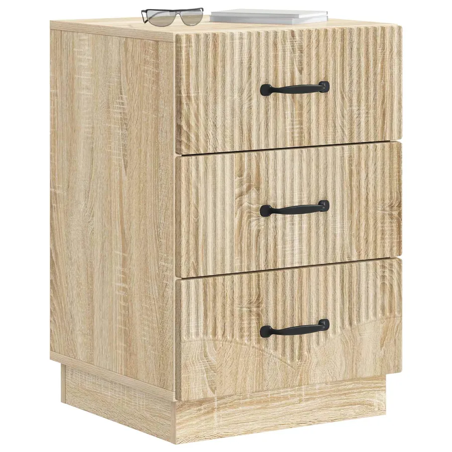Cabinet de chevet avec tiroir Chêne Sonoma 43 x 41 x 63,5 cm - 3