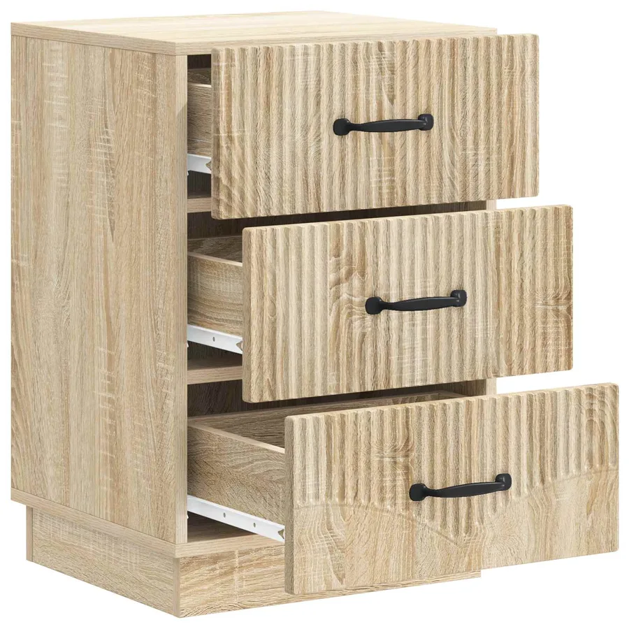 Cabinet de chevet avec tiroir Chêne Sonoma 43 x 41 x 63,5 cm - 4