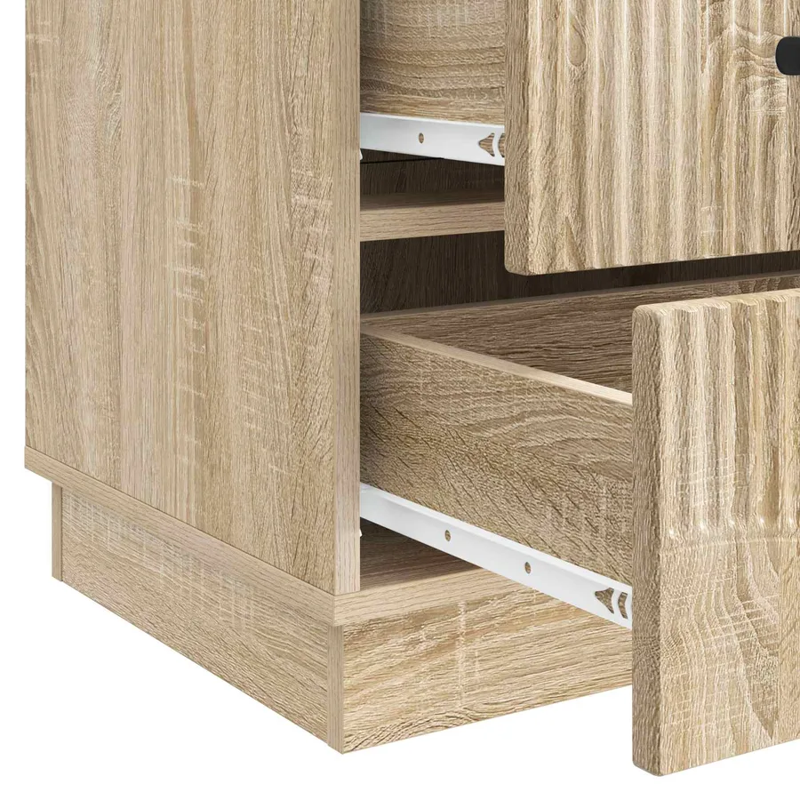 Cabinet de chevet avec tiroir Chêne Sonoma 43 x 41 x 63,5 cm - 9