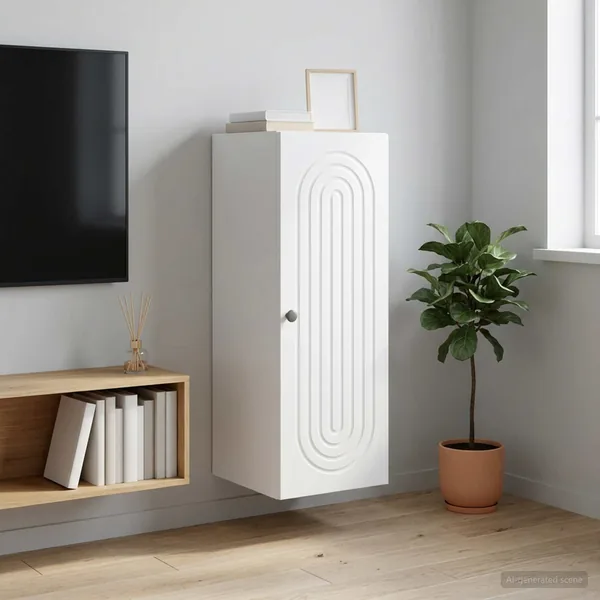 Armoire Murale Blanc 33 x 34,5 x 90 cm Bois d'ingénierie
