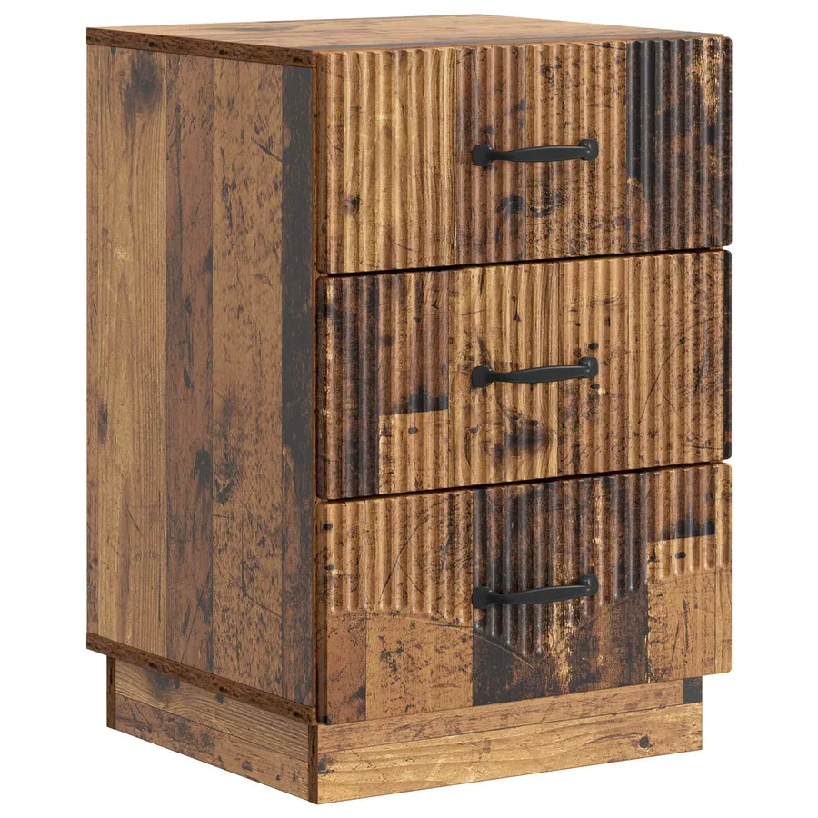 Cabinet de chevet avec tiroir Bois ancien 43 x 41 x 63,5 cm - 2