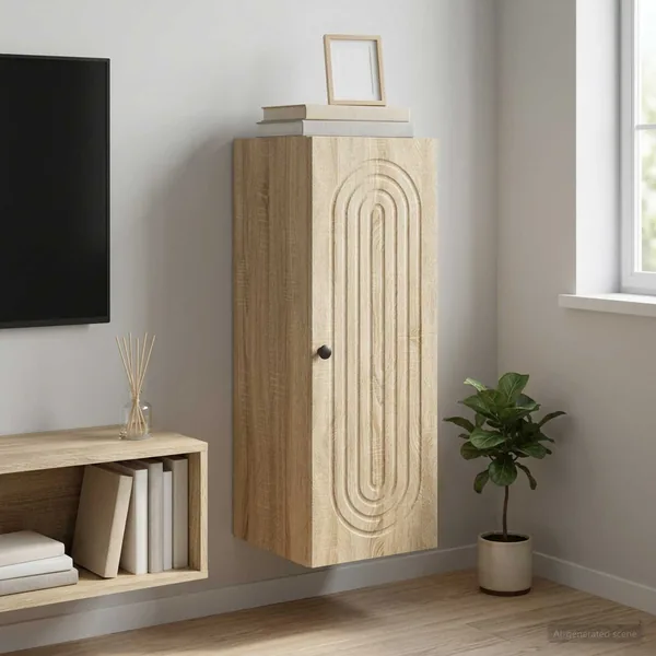 Armoire Murale Chêne Sonoma 33 x 34,5 x 90 cm Bois d'ingénierie