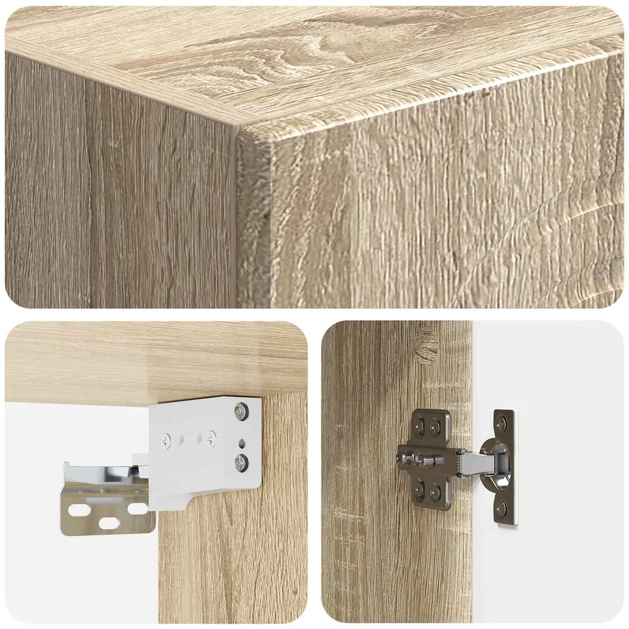 Armoire Murale Chêne Sonoma 33 x 34,5 x 90 cm Bois d'ingénierie - 7