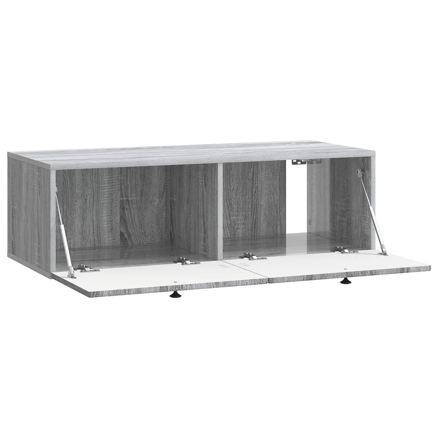 Meuble TV mural Sonoma gris 98 x 41 x 30 cm Bois d'ingénierie - 5