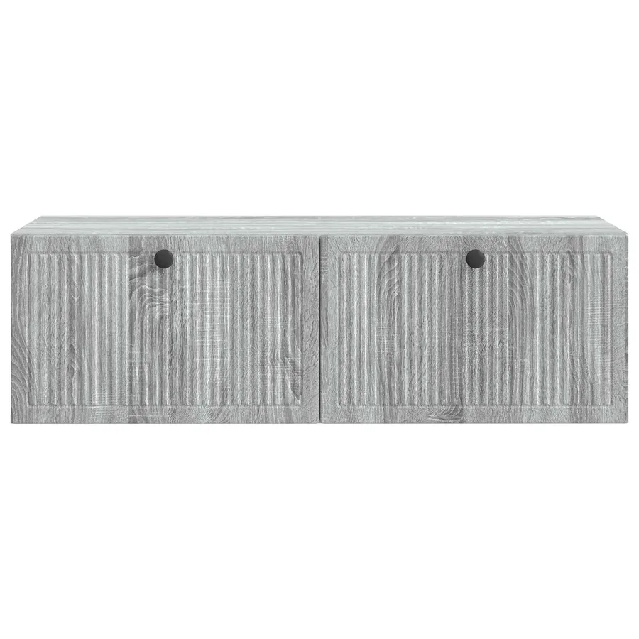 Meuble TV mural Sonoma gris 98 x 41 x 30 cm Bois d'ingénierie - 6