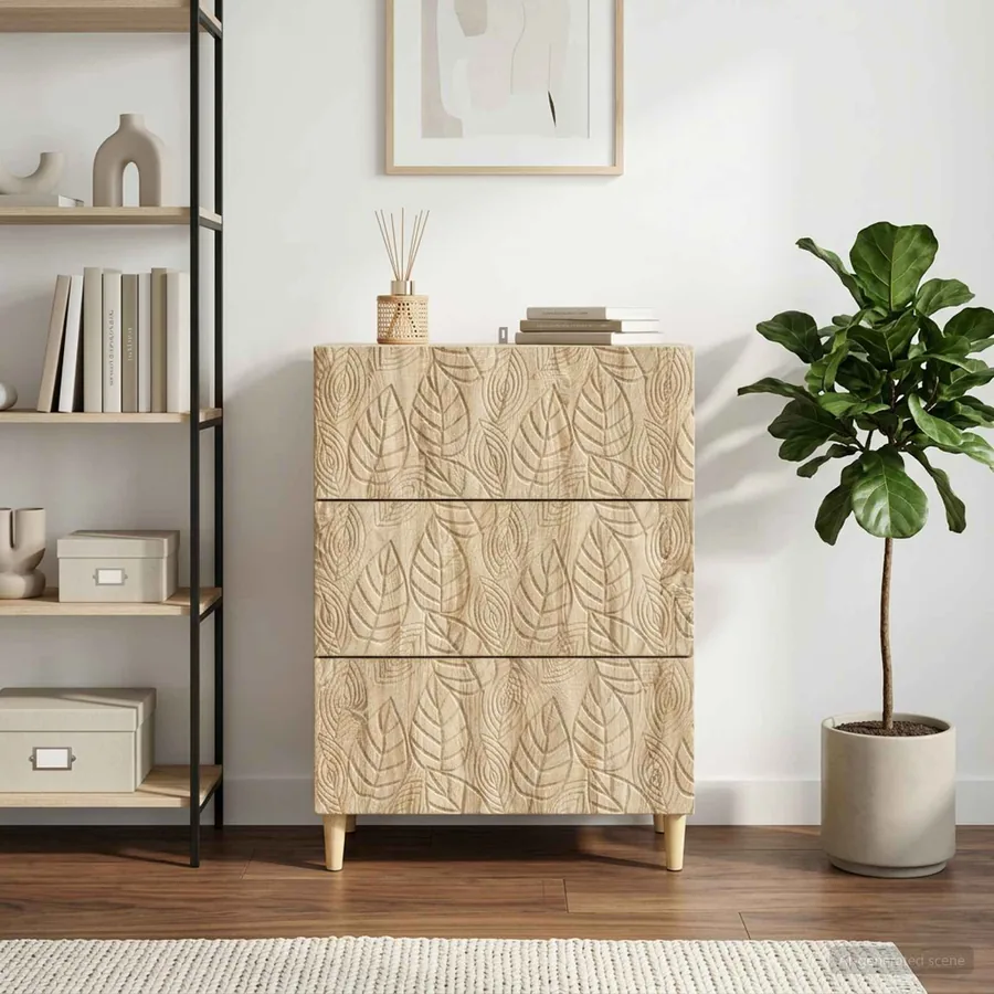 Armoire à tiroirs Chêne Sonoma 66 x 34,5 x 90 cm