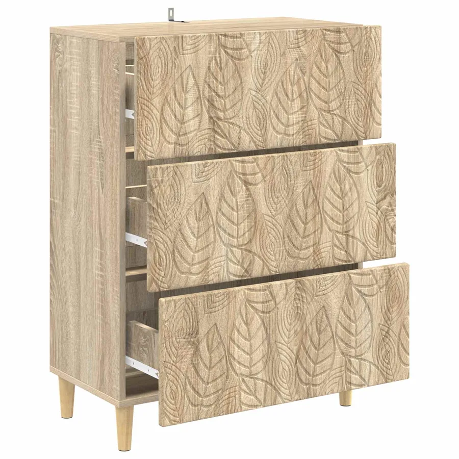 Armoire à tiroirs Chêne Sonoma 66 x 34,5 x 90 cm - 4