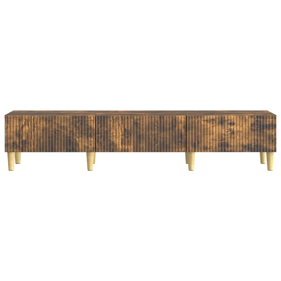 Meuble TV Chêne fumé 147 x 34,5 x 30 cm Bois d'ingénierie - 6