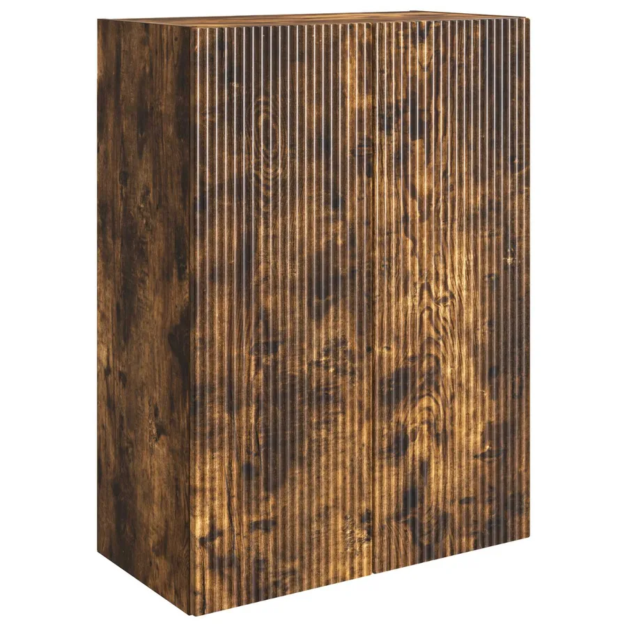 Armoire Murale Chêne fumé 66 x 34,5 x 90 cm Bois d'ingénierie - 2