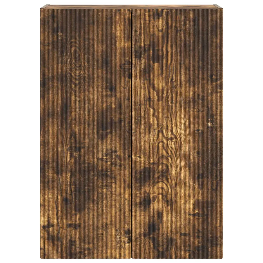 Armoire Murale Chêne fumé 66 x 34,5 x 90 cm Bois d'ingénierie - 4