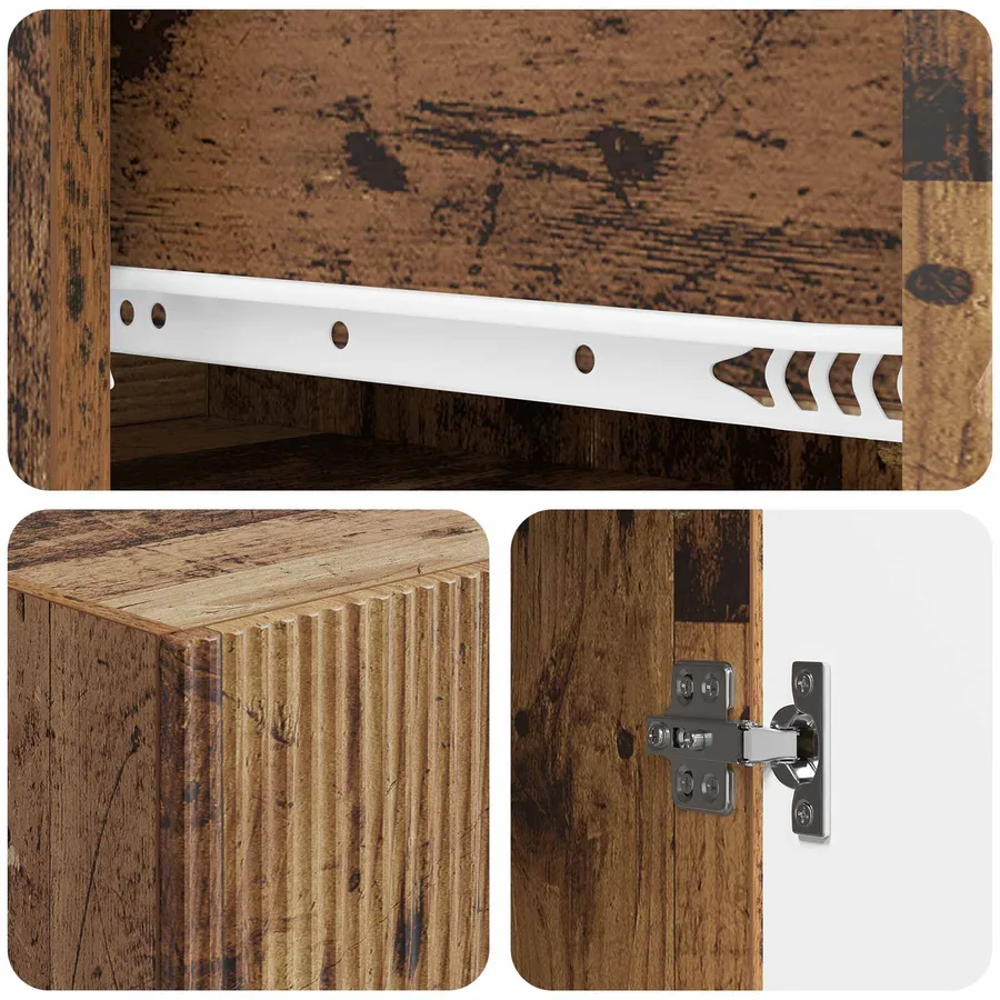 Ensemble de Meubles 2 pcs 66 x 34,5 x 90 cm Bois d'ingénierie - 8