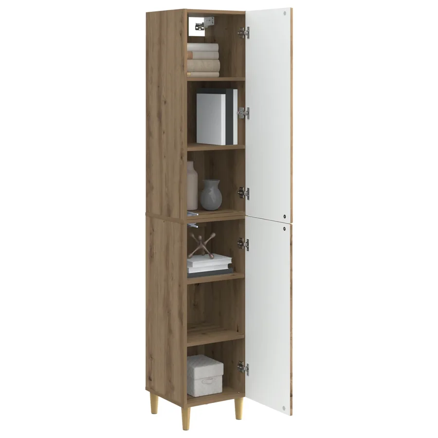 Ensemble de Meubles 2 pc Chêne artisanal Bois d'ingénierie - 3