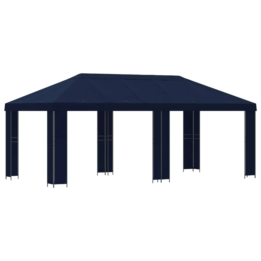 Abri de jardin 6 x 3 m Bleu Polyester et Acier 190 - 2