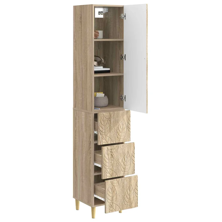 Ensemble de Meubles 2 pcs Chêne Sonoma 33 x 34,5 x 90 cm - 3