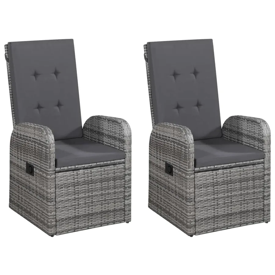 Garden Dining Set 5 pcs Grey - 5