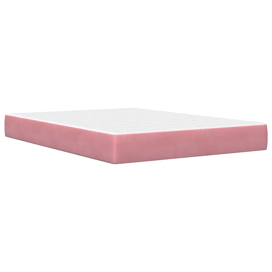 Cadre de lit avec matelas Rose 180 x 200 cm Velours - 5