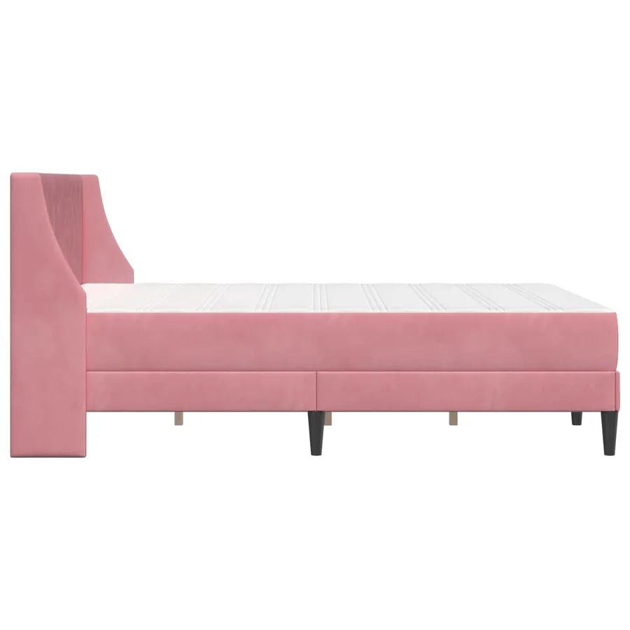 Cadre de lit avec matelas Rose 180 x 200 cm Velours - 7