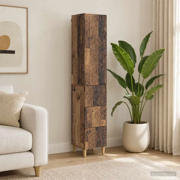Ensemble de Meubles 2 pcs Bois ancien 33 x 34,5 x 90 cm
