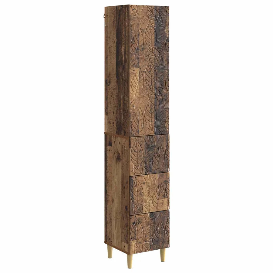 Ensemble de Meubles 2 pcs Bois ancien 33 x 34,5 x 90 cm - 2