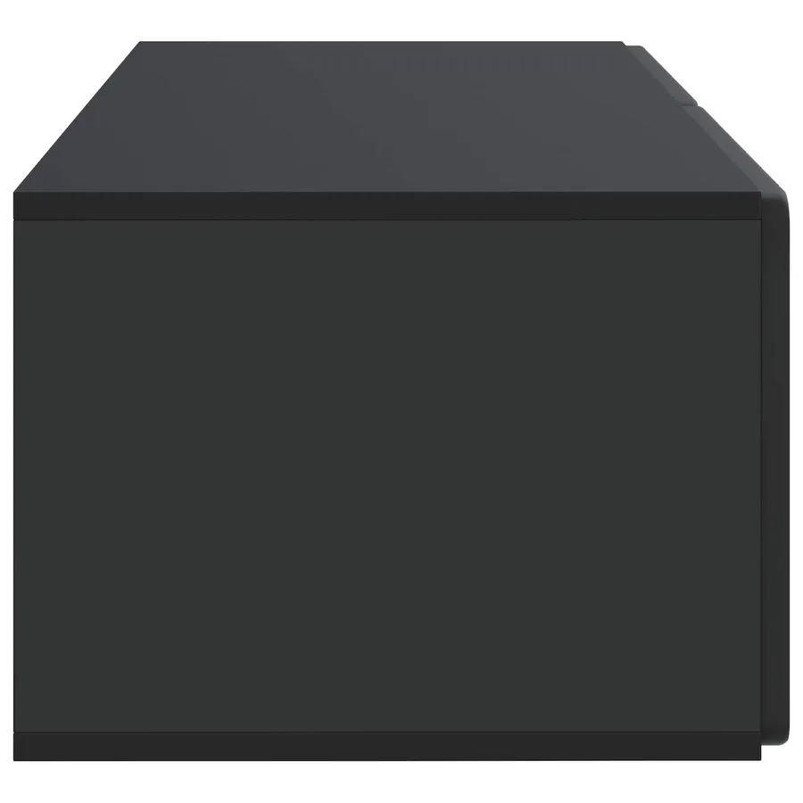 Meuble TV mural 78,5 x 41 x 30 cm Noir Bois d'ingénierie - 7